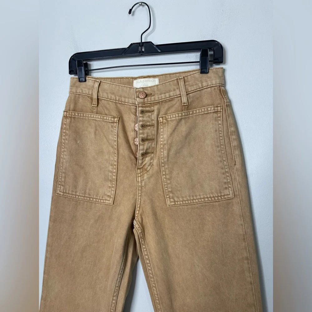Ulla Johnson The Lou Jean in Danube Wash Sz 26 Handmade Bootcut flare - Picture 5 of 13